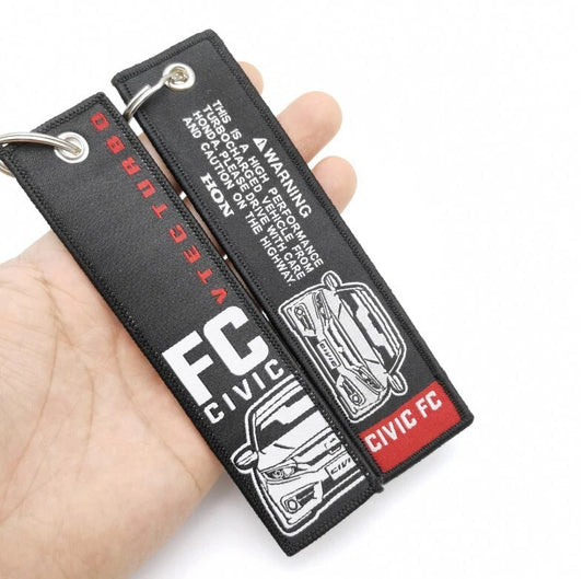 Honda Type R Nylon Embroidery Keyring Key Holder for Honda Civic Mugen RR FC
