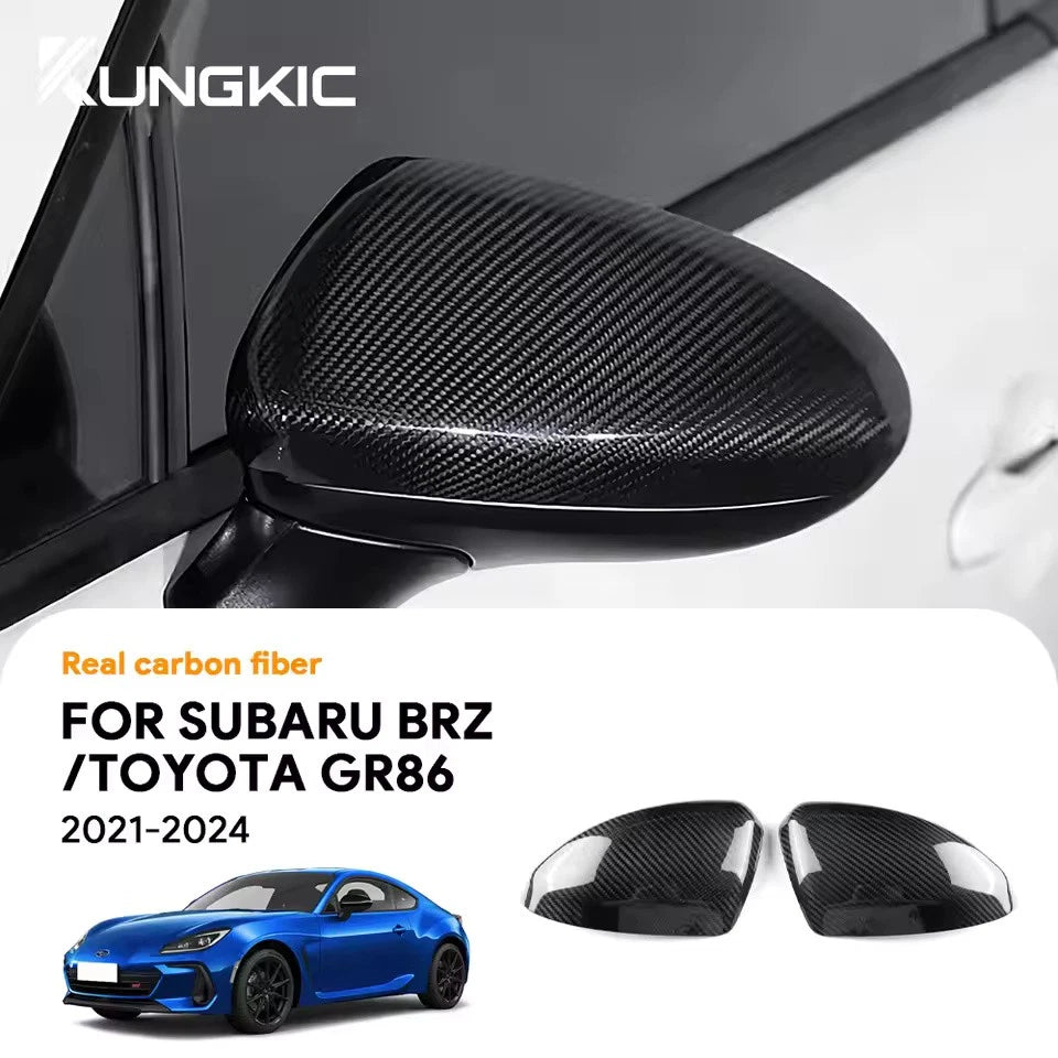 Rearview Mirror Cover Real Carbon for Toyota GR86 Subaru BRZ 2021 - 2024 NEW