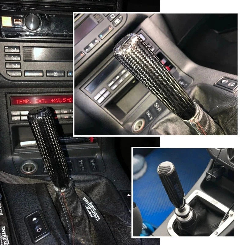 Real Carbon Long Extended Gear Shift Knob M12x1.25 M10x1.5 M10x1.25 M8x1.25