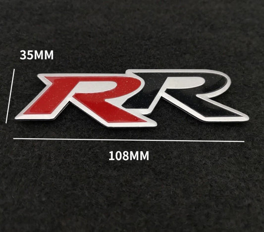 Mugen RR Honda Boot Badge Emblem S2000 Integra Jazz Odyssey Civic Accord CRV HRV
