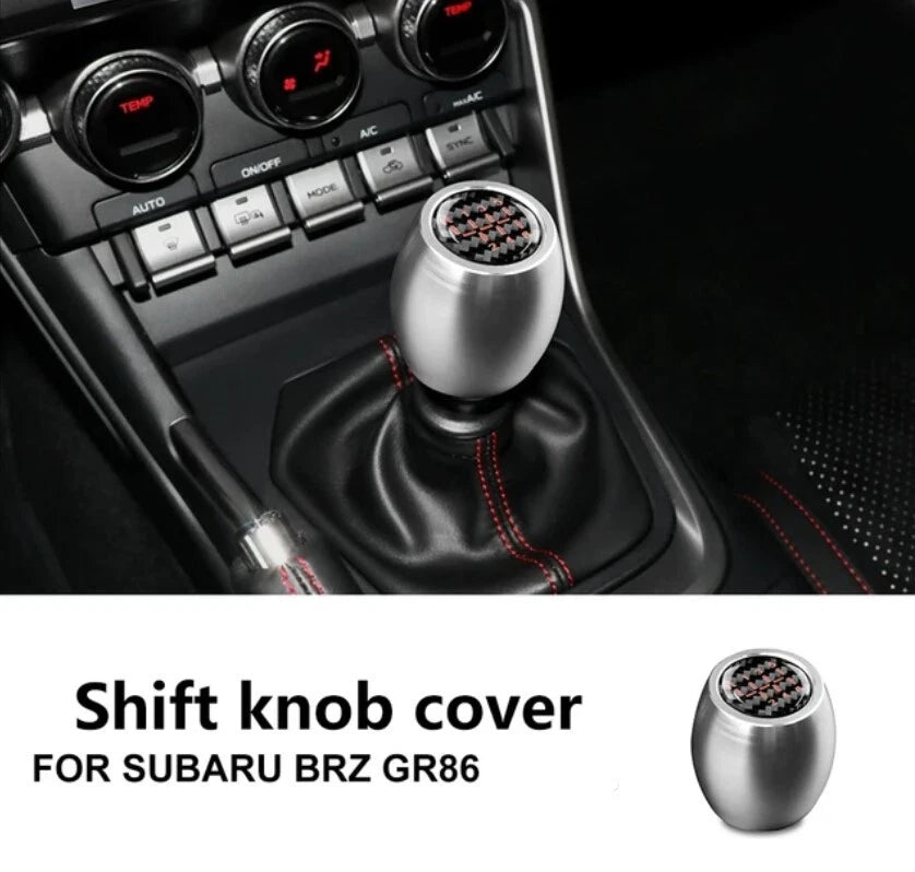 RS Aluminium Gear Knob Silver M12x1.25 fits Toyota 86 Supra Subaru WRX Forester