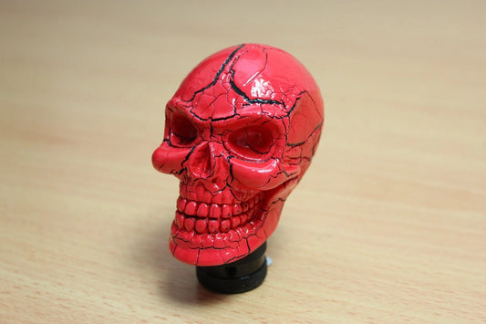 Anatomic Skull Gear Shift Knob Red Resin & Aluminium M12 M10 M8 Universal
