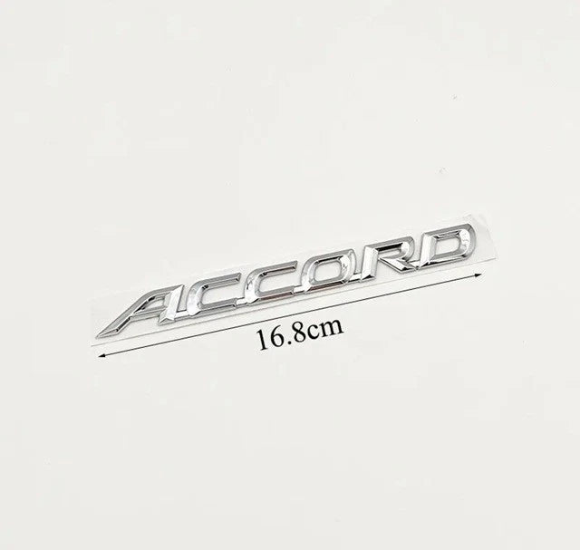 Accord Chrome Silver Boot Badge Emblem 168mm for Honda Free Post NEW
