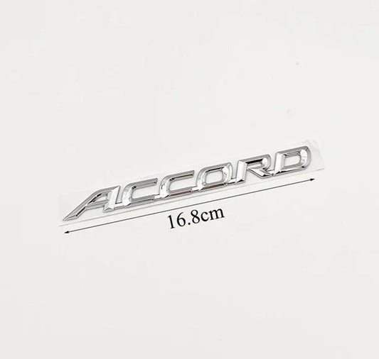 Accord Chrome Silver Boot Badge Emblem 168mm for Honda Free Post NEW