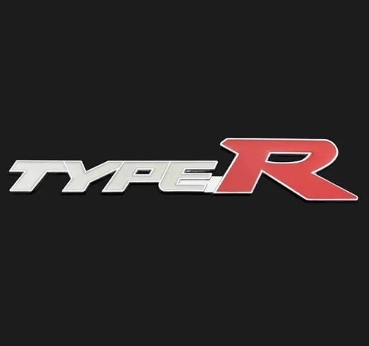 Type R Boot Badge White Emblem for Honda Integra Civic Accord CRV HRV ZRV S2000