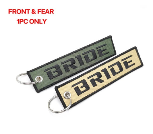 Bride Nylon Embroidery Keyring Key Holder JDM Accessory for Toyota Nissan Subaru