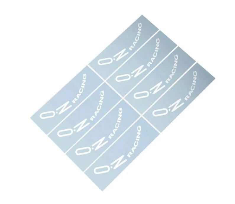 8 x O.Z Racing Wheel White Decal Stickers Superturismo WRC F1 GT EVO Alfa Romeo