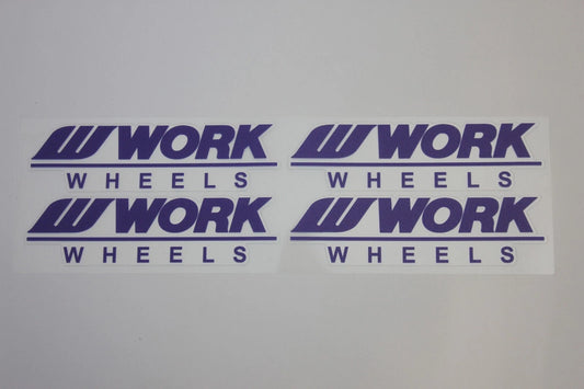 4 x Work Wheels Meister Wheel Decal Sticker Blue for CR01 S1 I1 M1 S1HC Xstrap