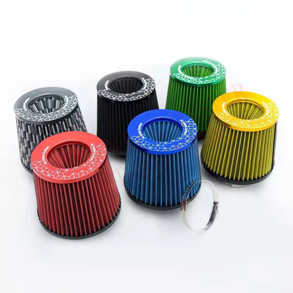 76mm High Flow Air Filter Universal 3" Cold Air Intake Filter Car Performance