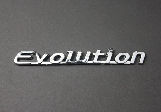 Evolution 7 8 9 Chrome Silver Boot Badge Emblem for Mitsubishi Lancer EVO Trunk