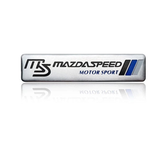 MS Maszdaspeed Motor Sport Aluminium Badge Emblem for Mazda 2 3 RX7 RX8 MX5 MPS