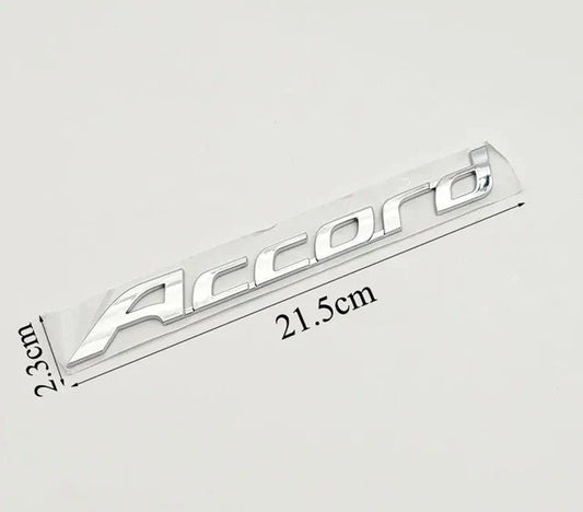 Accord Chrome Silver Boot Badge Emblem 215mm x 23mm for Honda Free Post NEW