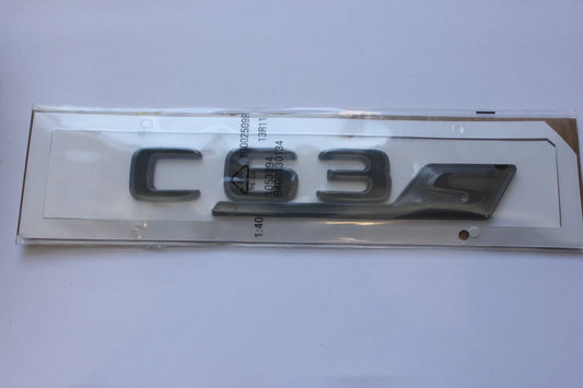 C63S Gloss Black Boot Emblem Badge for Mercedes Benz C Series NEW