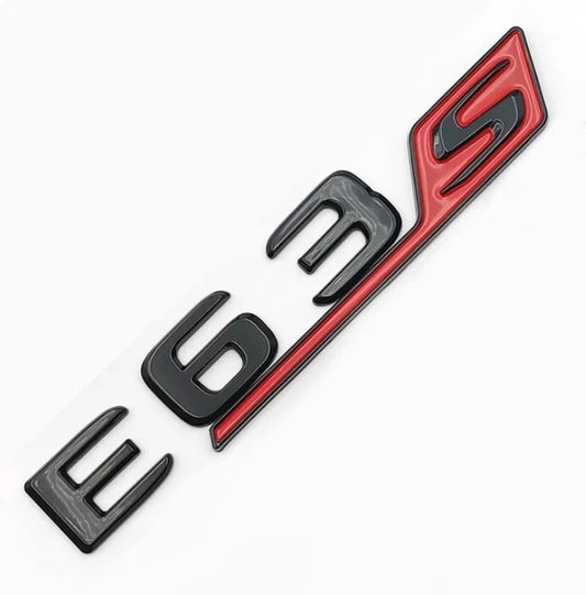 E63S Gloss Black Boot Badge fit Mercedes Benz E Class W212 W213 W214 09 - 23