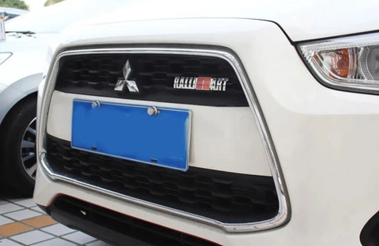 Ralliart Grill Badge Chrome Silver Emblem for Mitsubishi Lancer EVO Colt Magna