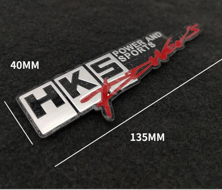 HKS Power & Sport Badge Emblem for Honda EVO Toyota Subaru Nissan Skyline Mazda