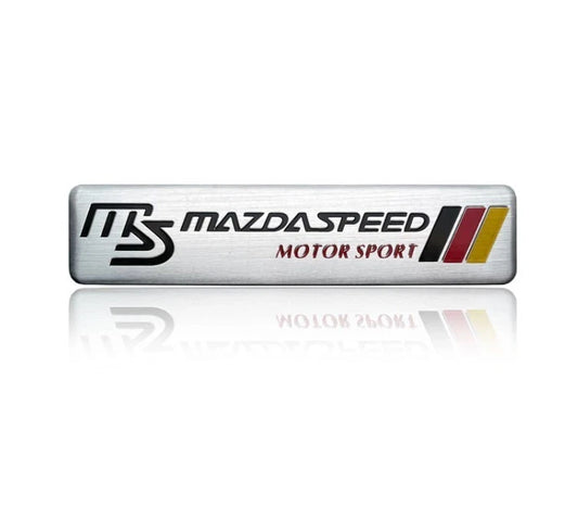 MS Maszdaspeed Motor Sport Aluminium Badge Emblem for Mazda 2 3 6 MX5 RX7 RX8 BT