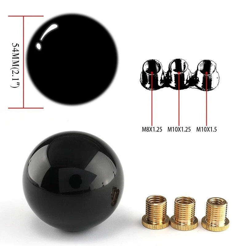 Simple Plain Ball Manual Gear Knob Shift for M12x1.25 M10x1.5 M10x1.25 M8x1.25