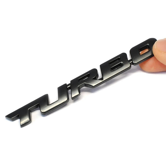 Ford Falcon Turbo Boot Badge Emblem Black Aluminium Ute AU BA BF FG FGX FPV XR6