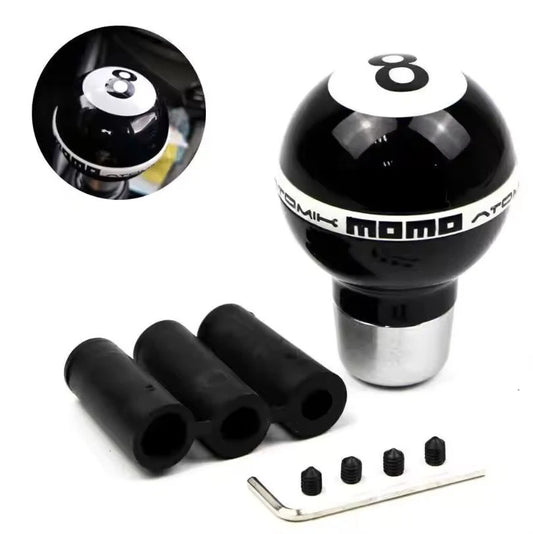 8 Ball Aluminium ABS Black Gear Knob M12x1.25 M10x1.25 M10x1.5 M8x1.25