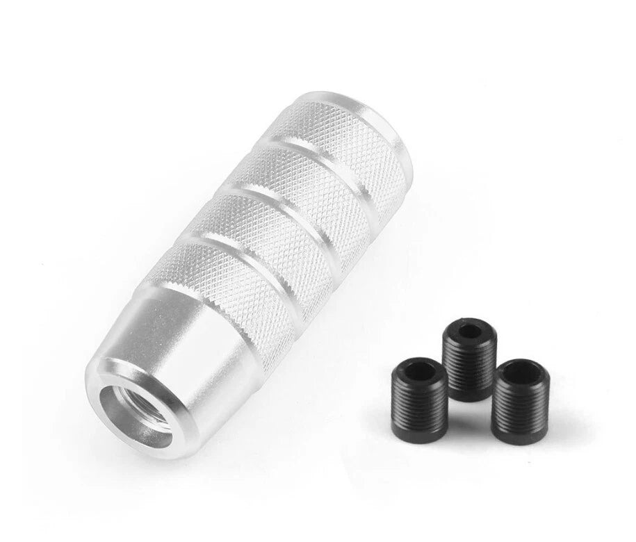 JDM Circle Easy Grip Knurled Gear Shift Knob LikeWise Style Non Slip Aluminum