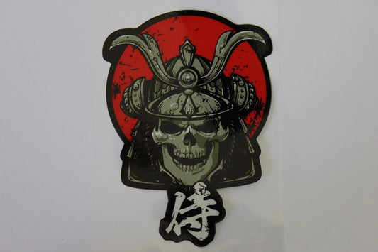 Japanese Samurai Katana Death Mask Car Decal Sticker for JDM Mitsubishi Nissan