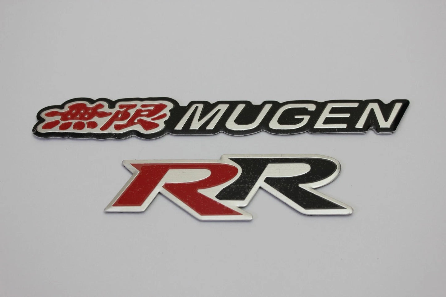 Mugen Power RR Brushed Aluminium Emblem Badge for Honda Civic Type R FD2 R81
