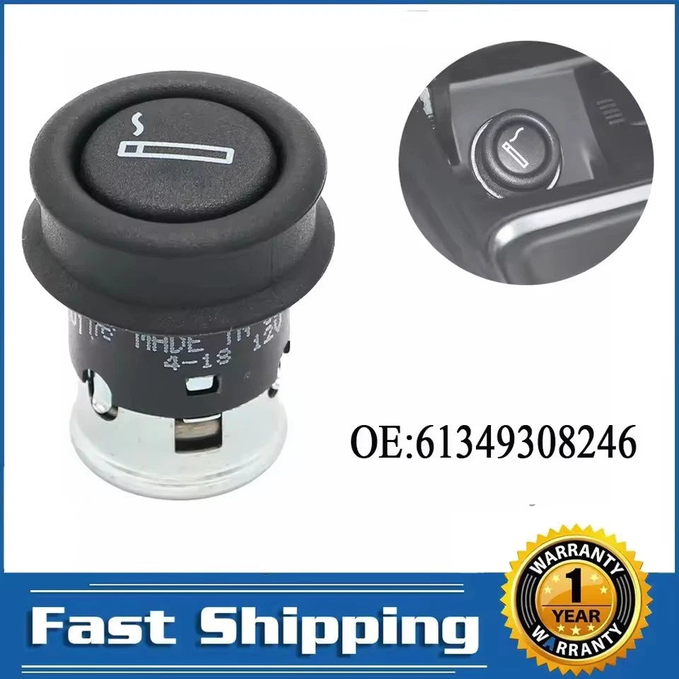 Cigarette Lighter Power Plug Socket 12V Replacement for BMW 61349308246 E46-F34