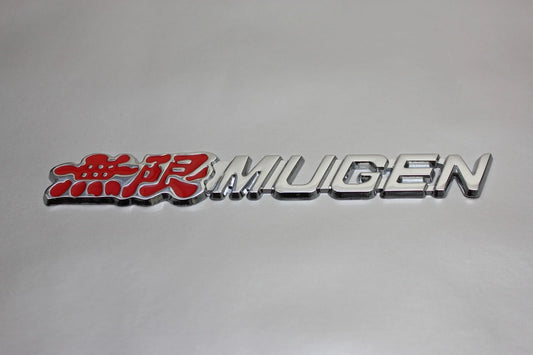 Mugen Honda Boot Badge Red Chrome Metal Alloy Emblem Integra Type R S Civic