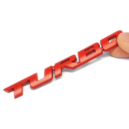 Ford Falcon Turbo Boot Badge Emblem Red Aluminium Ute AU BA BF FG FGX FPV XR6