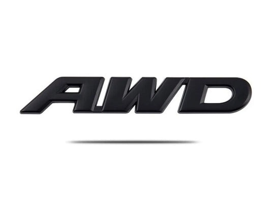 AWD Black Car Badge Emblem for Ute SUV Toyota Nissan Mazda Ford Holden Subaru