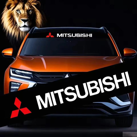 Windshiled Sun Blocker PET Sticker for Mitsubishi Ralliart Lancer Outlander NEW
