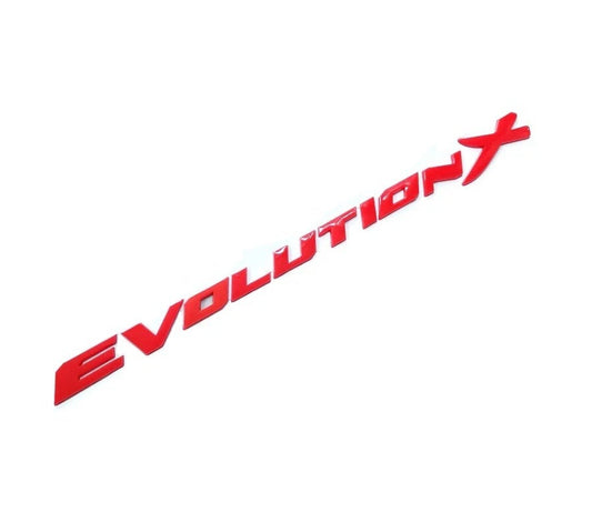 Evolution X 3D Boot Badge Emblem Red for Mitsubishi Lancer EVO 10 Rear Trunk