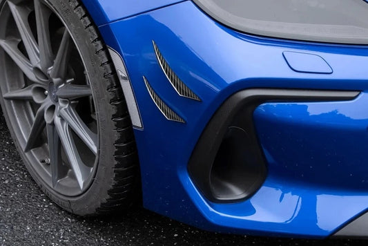Front Bumper Canards Genuine Carbon Fibre fits Toyota GR86 & Subaru BRZ 22 23