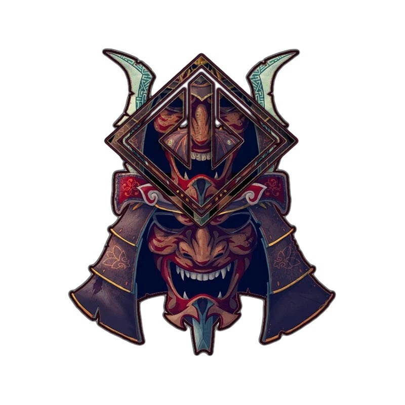 Japan Red Samurai Decal Sticker for Toyota Hyundai Suzuki Yamaha Mitsubishi KIA