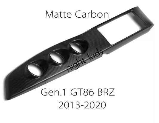 Night Kids Control Centre Carbon Fibre Trim Panel for Toyota GT 86 Subaru BRZ