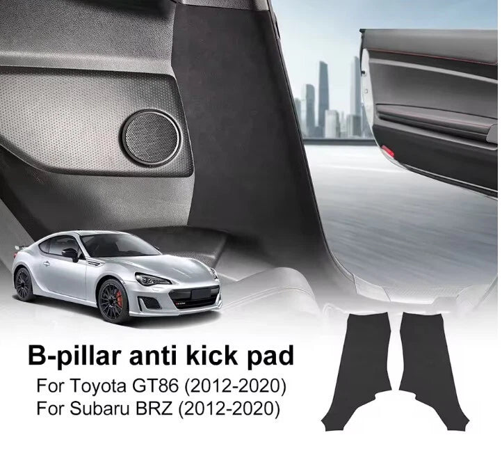 Suede B Pillar Cover Protection for Toyota GT86 Subaru BRZ 2016 - 2020 NEW