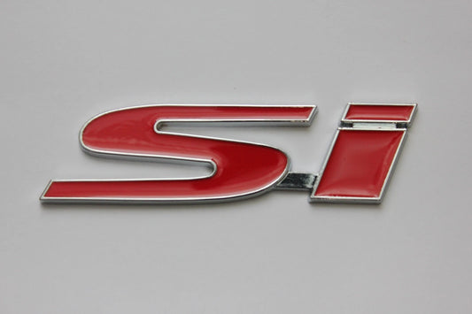 Honda Si Car Badge Silver Red Emblem for Civic Accord Jazz Odyssey Pilot