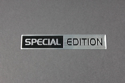 Special Edition Brushed Silver Fender Boot Fender Badge Emblem Universal 100mm