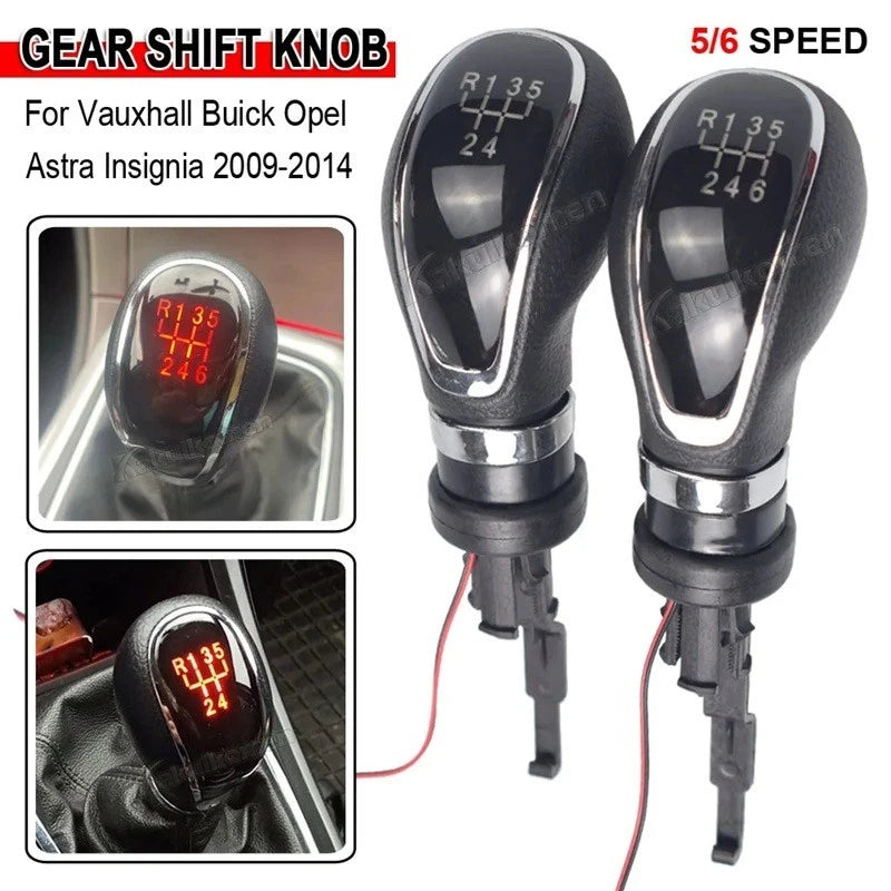 LED 5 / 6 Speed Gear Knob Shifter for Holden Buick Opel Astra Insignia 09 - 13