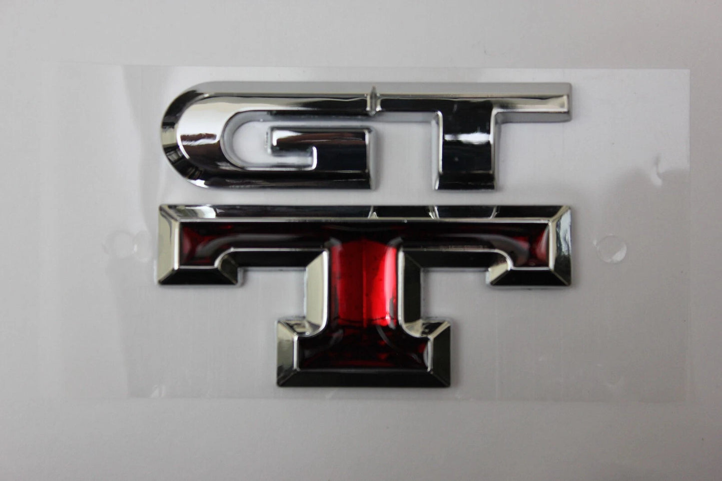 GTT Boot Badge Emblem Silver & Red for Nissan Skyline R32 R33 R34 R35 GT NEW