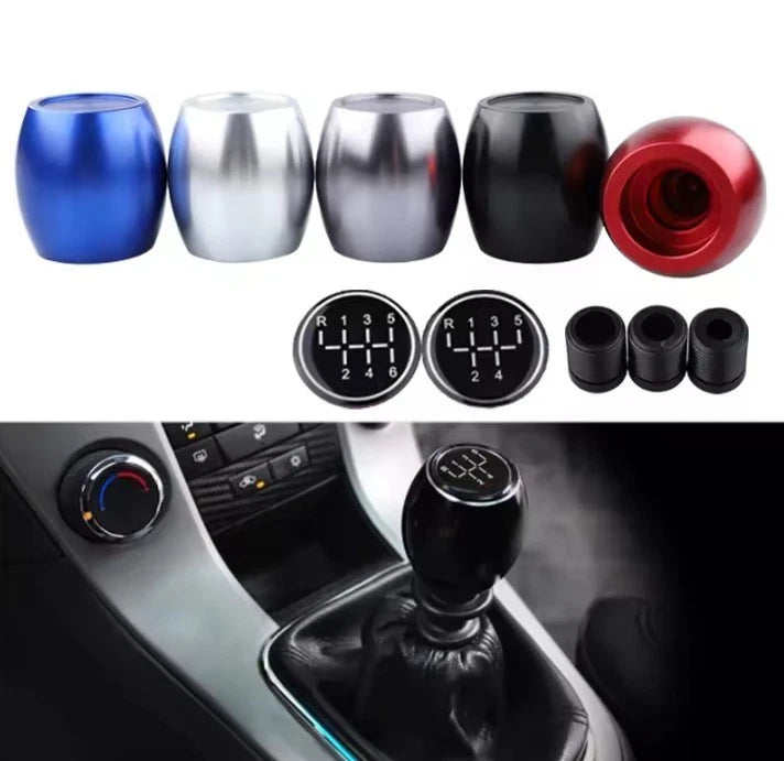 Aluminium 5 6 Speed Configuration Gear Knob M8x1.25, M10x1.25, M10x1.5 M12x1.25