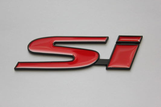 Honda Si Car Badge Black Red Emblem for Civic Accord Jazz Odyssey Pilot