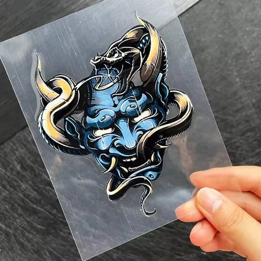 Samurai Katana Kabuto Oni Death Mask Japanese Ghost Demon Vinyl Decal Sticker