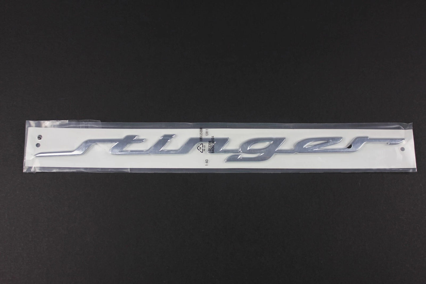 NEW Style Stinger Chrome Silver Boot Badge Emblem for Kia Stinger GT Line 375mm
