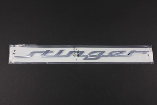NEW Style Stinger Chrome Silver Boot Badge Emblem for Kia Stinger GT Line 375mm