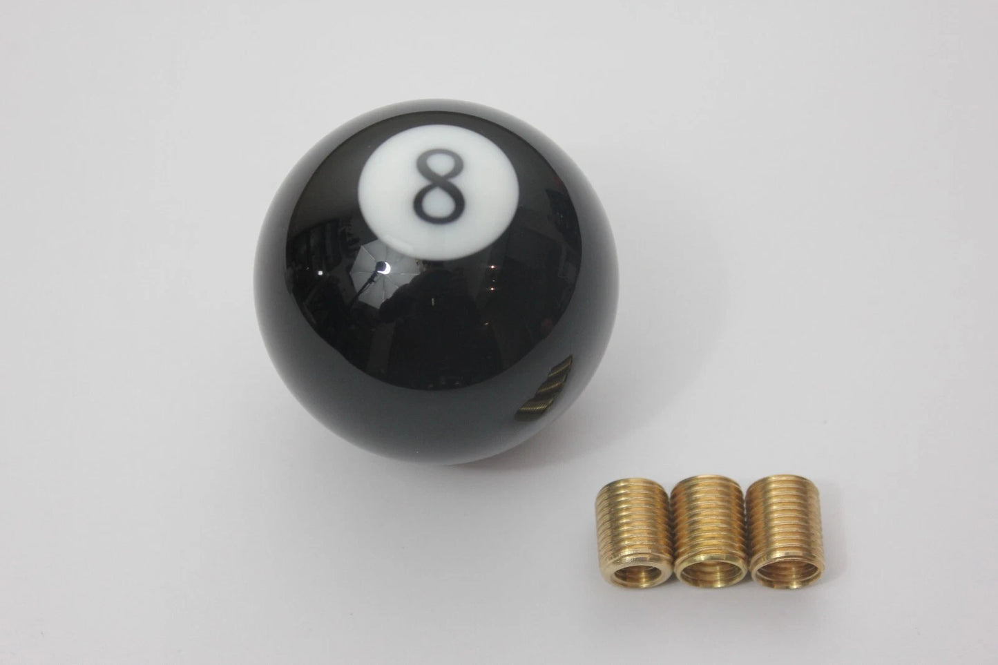 Sickspeed 8 Ball Gear Shift Knob Black & White adaptor M10x1.5 M10x1.25 M8x1.25