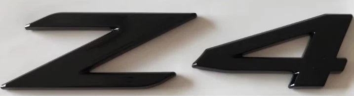 Z4 Boot Trunk Badge Gloss Black Emblem 125mm x 28mm