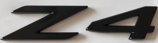 Z4 Boot Trunk Badge Gloss Black Emblem 125mm x 28mm