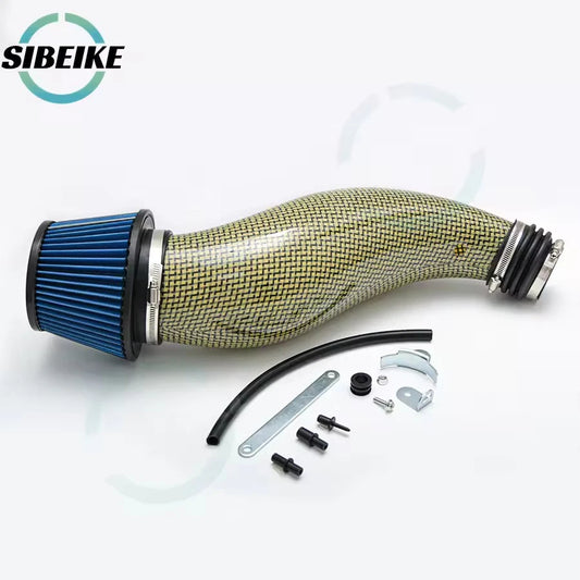 SIBEIKE Real Kelvar Carbon Fiber Air Intake Kit Filter for Honda Civic EG EK